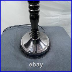 VTG Betty Boop Touch Table Lamp 6 Glass Panel Shade 19.5 AS IS Parts Repair