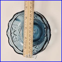 VTG Indiana Glass Colonial Blue Stars & Bars Fairy Lamp Base Bottom Only Parts VTG Indiana Glass Colonial Blue Stars & Bars Fairy Lamp Base Bottom Only Parts