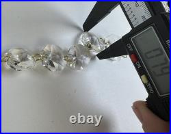 VTG Lot 8 14in Lead Crystal Chandelier Garland Strands 128 Graduated Octagons
