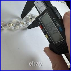 VTG Lot 8 14in Lead Crystal Chandelier Garland Strands 128 Graduated Octagons