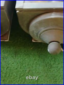 VTG MCM Victorian Gothic Slide Out Glass Lamps PARTS ONLY ELECTRIC NEEDS WORK