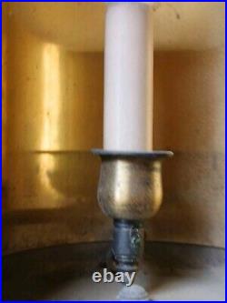 VTG MCM Victorian Gothic Slide Out Glass Lamps PARTS ONLY ELECTRIC NEEDS WORK