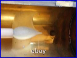 VTG MCM Victorian Gothic Slide Out Glass Lamps PARTS ONLY ELECTRIC NEEDS WORK