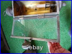 VTG MCM Victorian Gothic Slide Out Glass Lamps PARTS ONLY ELECTRIC NEEDS WORK