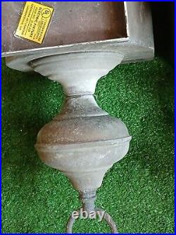 VTG MCM Victorian Gothic Slide Out Glass Lamps PARTS ONLY ELECTRIC NEEDS WORK