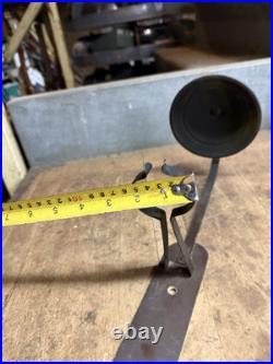 VTG Train Railroad RR Oil Lantern Lamp Wall Mount Bracket Holder Brass Parts USA