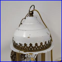 VTG Virgin Mother Mary Mineral Oil Rain Lamp Untested Hanging Rare Parts/Repair