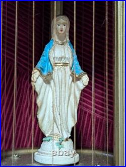 VTG Virgin Mother Mary Mineral Oil Rain Lamp Untested Hanging Rare Parts/Repair