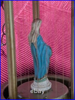 VTG Virgin Mother Mary Mineral Oil Rain Lamp Untested Hanging Rare Parts/Repair