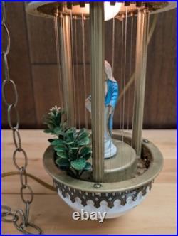 VTG Virgin Mother Mary Mineral Oil Rain Lamp Untested Hanging Rare Parts/Repair