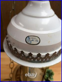 VTG Virgin Mother Mary Mineral Oil Rain Lamp Untested Hanging Rare Parts/Repair
