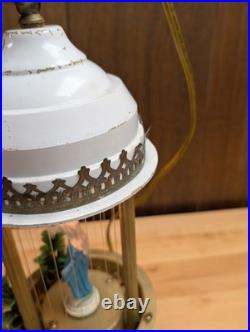 VTG Virgin Mother Mary Mineral Oil Rain Lamp Untested Hanging Rare Parts/Repair