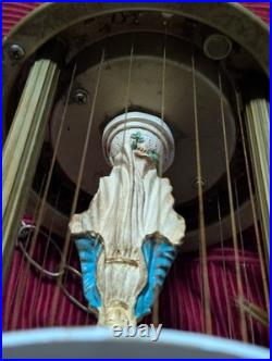 VTG Virgin Mother Mary Mineral Oil Rain Lamp Untested Hanging Rare Parts/Repair