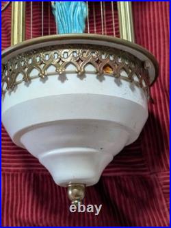 VTG Virgin Mother Mary Mineral Oil Rain Lamp Untested Hanging Rare Parts/Repair