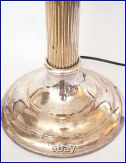 Very Elegant Deco Type Table Floris Globe Unique Piece Copper Lamp