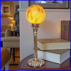 Very Elegant Deco Type Table Floris Globe Unique Piece Copper Lamp Very Elegant Deco Type Table Floris Globe Unique Piece Copper Lamp