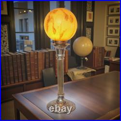 Very Elegant Deco Type Table Floris Globe Unique Piece Copper Lamp Very Elegant Deco Type Table Floris Globe Unique Piece Copper Lamp