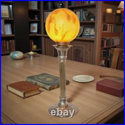 Very Elegant Deco Type Table Floris Globe Unique Piece Copper Lamp