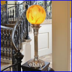Very Elegant Deco Type Table Floris Globe Unique Piece Copper Lamp