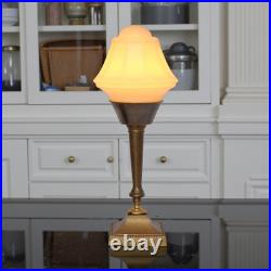 Very Elegant Deco Type Table Fortune Fire Unique Piece Copper Lamp Berlin