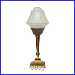 Very Elegant Deco Type Table Fortune Fire Unique Piece Copper Lamp Berlin