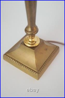 Very Elegant Deco Type Table Fortune Fire Unique Piece Copper Lamp Berlin