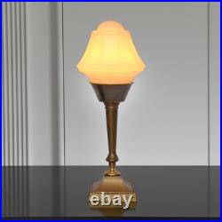 Very Elegant Deco Type Table Fortune Fire Unique Piece Copper Lamp Berlin