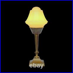 Very Elegant Deco Type Table Fortune Fire Unique Piece Copper Lamp Berlin