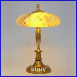 Very Elegant Type Deco Design Copper Lamp Leeds Table Unique Piece
