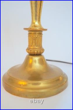 Very Elegant Type Deco Design Copper Lamp Leeds Table Unique Piece