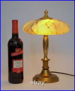 Very Elegant Type Deco Design Copper Lamp Leeds Table Unique Piece