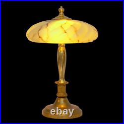 Very Elegant Type Deco Design Copper Lamp Leeds Table Unique Piece