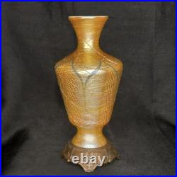 Victor Durand Iridescent Art Nouveau Art Glass Factory Lamp With Parts