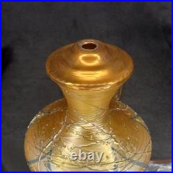 Victor Durand Iridescent Art Nouveau Art Glass Factory Lamp With Parts