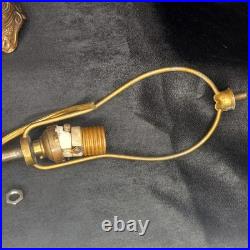Victor Durand Iridescent Art Nouveau Art Glass Factory Lamp With Parts