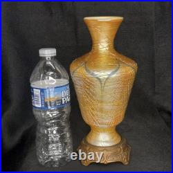 Victor Durand Iridescent Art Nouveau Art Glass Factory Lamp With Parts