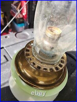 Victorian Gone With The Wind Antique Nouveau Parlor Lamp Hand Painted Glob Parts