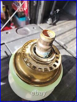 Victorian Gone With The Wind Antique Nouveau Parlor Lamp Hand Painted Glob Parts
