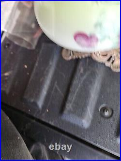 Victorian Gone With The Wind Antique Nouveau Parlor Lamp Hand Painted Glob Parts