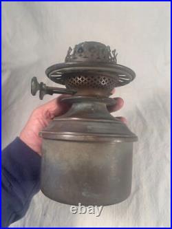 Victorian HINKS'S Patent Duplex Brass Oil Lamp Font c1890s with 4 Shade Holder