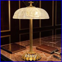 Viennese Art Nouveau coffee house lamp Murano brass unique piece