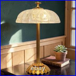 Viennese Art Nouveau coffee house lamp Murano brass unique piece