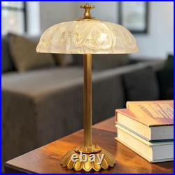 Viennese Art Nouveau coffee house lamp Murano brass unique piece