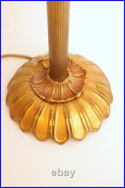 Viennese Art Nouveau coffee house lamp Murano brass unique piece