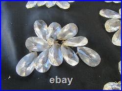 Vintage 150+ Pieces Chandelier Clear Glass Crystals Lamp Prisms Parts Teardrop