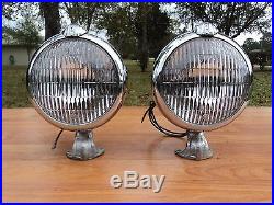 Vintage 1942 1946 1947 1948 Lincoln Accessory Road Lamps Driving Lights Nos