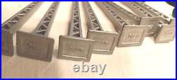 Vintage 1950s-60s Lego Parts-Set 233, Gray/Silver Lamp Posts 3 Tall