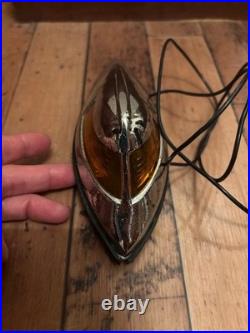 Vintage 1950s Teardrop Glass Marker Lamp Harley Custom Old Car Parts