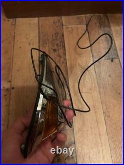 Vintage 1950s Teardrop Glass Marker Lamp Harley Custom Old Car Parts