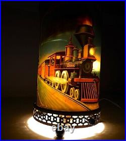 Vintage 1956 Econolite Corp Litho Railroad Train Motion Lamp parts/restoration